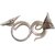 Small Size Pure Silver Naag-Nagin Joda ( Snake Pair ) For Pooja Shivling, Kaal Sarp Dosha And Vastu ( Pack Of 2 Pcs.)