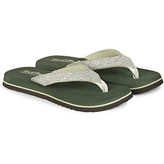 REAL WAY Women Slippers (Black , 5)