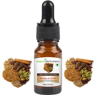 Saanvi perfumers Masala chat Attar Essence Edible Grade For Used Indian street food chaat recipes like aloo Tikki, papri