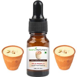 Saanvi Perfumes Milk Masala Food Flavour Essence 15ml  Liquid Food Essence