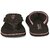 REAL WAY Women Slippers (Black , 6)
