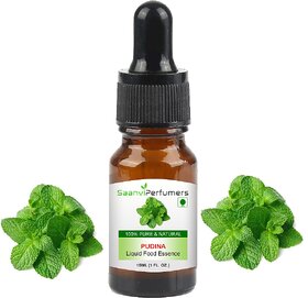 Saanvi perfumers Pudina Liquid Food Essence Edible Grade For Used in Pastries, Whipcreams, Jellies, Candies, Bakery, Cho