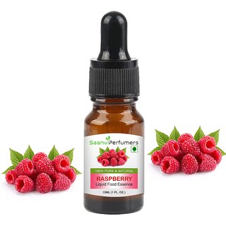Saanvi perfumers Raspberry Attar Essence Edible Grade 15ml For Used in Food, Cakes, Cookies, Ice-Cream, Milkshake and Ot