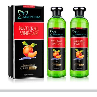 Agriveda Fruit Vinegar Gel Hair Color Natural Hair Color Dye For Black Hair Dye , Black ()