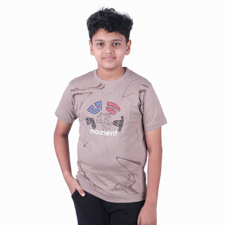 Kid Kupboard Cotton Boys T-Shirt, Bright Purple, Half-Sleeves, 7-8 Years KIDS6488