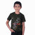 Kid Kupboard Cotton Boys T-Shirt, Black, Half-Sleeves, 8-9 Years KIDS6485