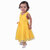 Kid Kupboard Cotton Baby Girls A-Line Frock, Yellow, 3-4 Years KIDS6501