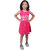 Kid Kupboard Cotton Girls A-Line Frock, Pink, 6-7 Years KIDS6503