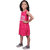 Kid Kupboard Cotton Girls A-Line Frock, Pink, 6-7 Years KIDS6503