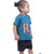 Kid Kupboard Cotton Baby Boys T-Shirt, Blue, Half-Sleeves, 3-4 Years KIDS6507