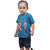 Kid Kupboard Cotton Baby Boys T-Shirt, Blue, Half-Sleeves, 3-4 Years KIDS6507