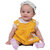 Kid Kupboard Cotton Baby Girls A-Line Frock, Yellow, 9-12 Months KIDS6512