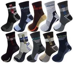 Minha Mens Cotton Ankle Socks - Free Size for Comfort & Style (Multicolor) (5 Pair)