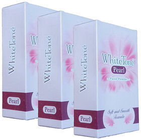 White Tone Face Pearl Powder 75gm Pack Of 3