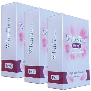 White Tone Face Pearl Powder 75gm Pack Of 3