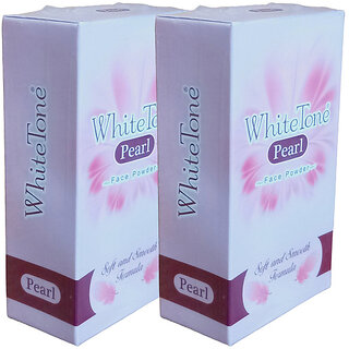 WhiteTone Face Pearl Talc -75gm Pack Of 2