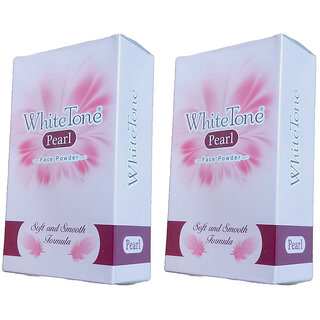White Tone Pearl Face Talc -75gm Pack Of 2