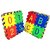 Kaash 36 Pieces Mini Puzzle Foam Mat for Kids, Interlocking Learning Alphabet and Number Mat for Kids, Multicolor