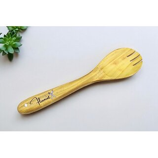 Flixmint Wooden Salad Spoon, Dessert Spoon (Pack Of 1)