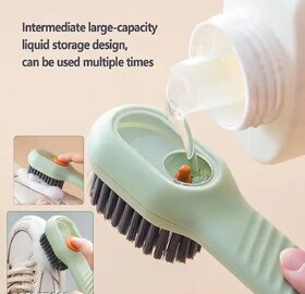 Multifunctional Liquid brush ,liquid Adding soft fur cleaning brush ,long handle for better use