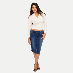 Women Off-white Zipper Tees