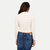 Women Off-white Zipper Tees