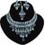 LUCKY JEWELLERY Designer Gold Plated Turquoise Blue Color Stone Necklace Set For Women  Girls (825-L1SS-837-FB)
