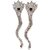 Ratna Jadit Silver Plated Nag-Nagin Joda / Snake Pair For Kaal Sarp Yog / Dosha Ranga Remedy / Lead Snake 2 Pcs.