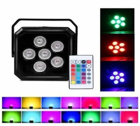 DAYBETTER DJ LED Par Flood Light with 24 key Remote Multi Color Light - Pack of 1