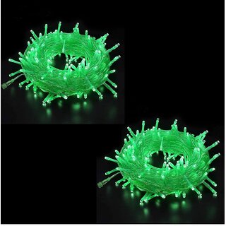 DAYBETTER Green 15M Decorative Ladi, Rice, String Led Light Pixel ( Pack of 2 )