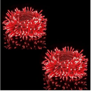 DAYBETTER Red 15M Decorative Ladi, Rice, String Led Light Pixel ( Pack of 2 )