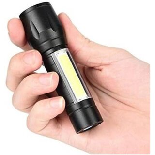 DAYBETTER Torch Lights Rechargeable LED Flashlight with COB Light Mini Waterproof Emergency Light