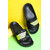 Stunt Casual Black Color Slippers For Men