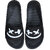 Stunt Casual Black Color Slippers For Men