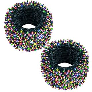 DAYBETTER Multicolor 50M String Light, Rice Light, Diwali Decorative Ladi Light Pack of 2