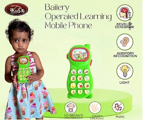 Kaash Collections Quality Smart Phone Cordless Feature Mobile Phone Toys Mobile Phone Musical Toys for Kids (075 Phone)