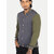 Men Olive Ribbed Golf Jacket