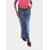 Women Dark Blue Denim Full Skirt