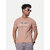 Men Stay Optimist Printed Tees- Pink Colour