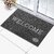 Kuber Industries Rubber Super Absorbent Outdoor Welcome MAT|(Grey)