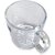 DELISOGA Transparent Tea Cup Coffee Cup Set Made of Crystal Clear Glass 180 ml Pack of 6