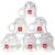 YUJING Transparent Tea Cup Coffee Cup Set Made of Crystal Clear Glass 140 ml Pack of 6