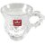 YUJING Transparent Tea Cup Coffee Cup Set Made of Crystal Clear Glass 140 ml Pack of 6