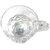 YUJING Transparent Tea Cup Coffee Cup Set Made of Crystal Clear Glass 140 ml Pack of 6
