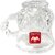 YUJING Transparent Tea Cup Coffee Cup Set Made of Crystal Clear Glass 140 ml Pack of 6
