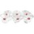 YUJING Transparent Tea Cup Coffee Cup Set Made of Crystal Clear Glass 140 ml Pack of 6