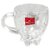 BLINKMAX Transparent Flower Design Tea Cup Coffee Cup Set Made of Crystal Clear Glass 155 ml Pack of 6