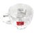BLINKMAX Transparent Flower Design Tea Cup Coffee Cup Set Made of Crystal Clear Glass 155 ml Pack of 6