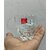 BLINKMAX Transparent Flower Design Tea Cup Coffee Cup Set Made of Crystal Clear Glass 155 ml Pack of 6