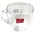 BLINKMAX Transparent Square Shape Tea Cup Coffee Cup Set Made of Crystal Clear Glass 155 ml Pack of 6